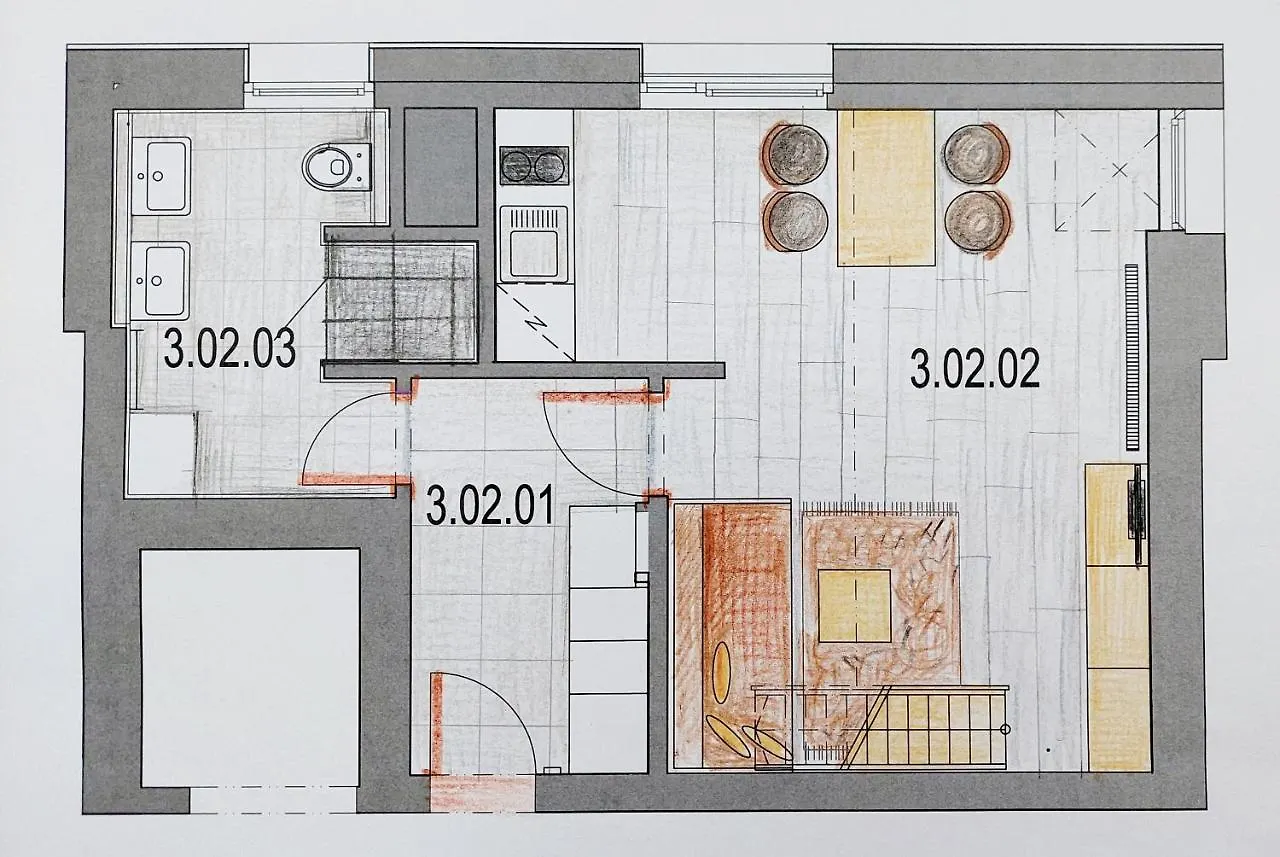 Apartman Zvon 302 スピンドレルフ・ムリン 0*,  チェコ